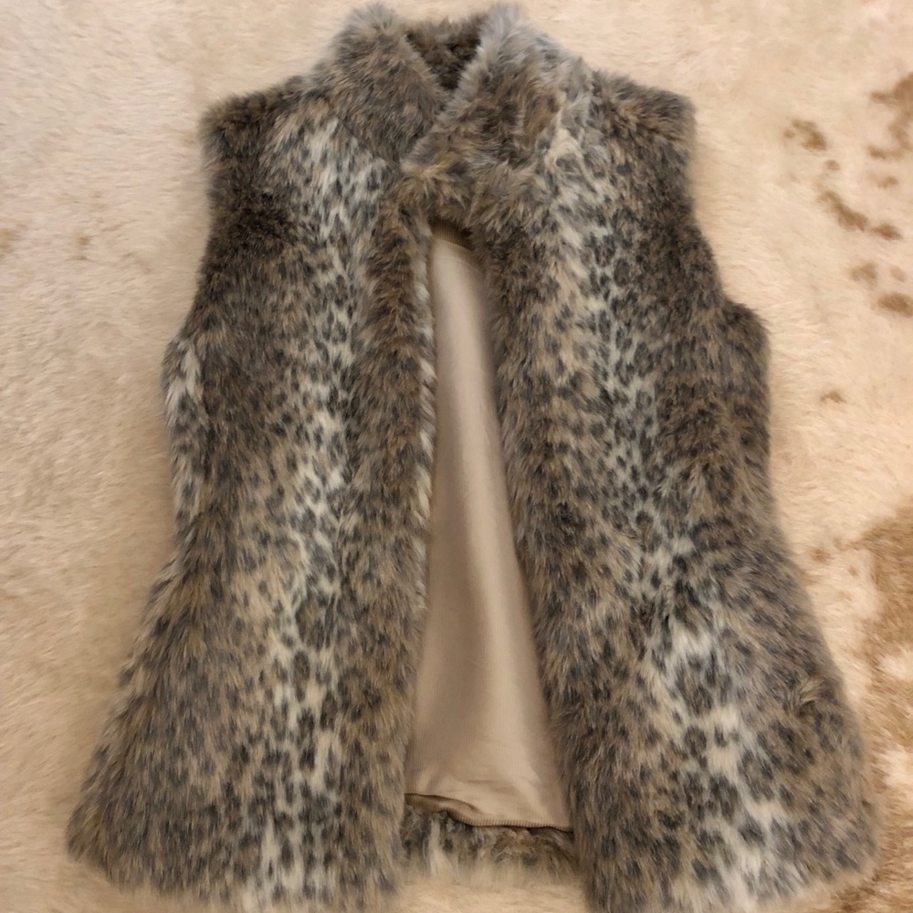 Banana Republic Faux Fur Vest